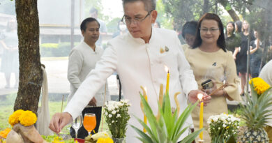 ม.ราชภัฏเลย จัดพิธีสักการะศาลพระภูมิและสิ่งศักดิ์สิทธิ์ ประจำ มรภ.เลย รับเปิดเทอญใหม่